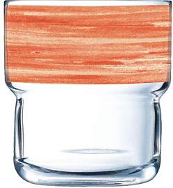 Arcoroc Brush Gläser, 220 ml, 6 Stk, orange -