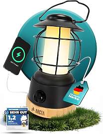 ARCTA® Campinglampe aufladbar LED – Retro