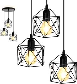 ARCYN Pendelleuchte Industrial Schwarz,