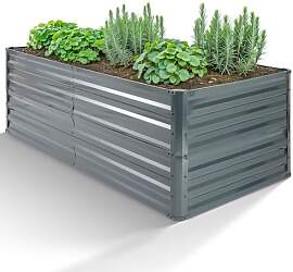 Arebos Hochbeet Metall 180x90x79 cm | Gartenbeet