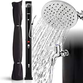 Arebos Solardusche 40 L Schwarz | Pooldusche & 