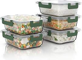 Arendo - Lunchboxen Glas - Frischhaltedosen für
