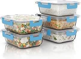Arendo - Lunchboxen Glas - Frischhaltedosen für
