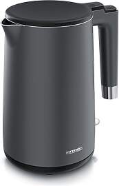 Arendo - Wasserkocher Edelstahl – 1,5 Liter -