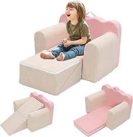 Ark miido Kindersofa Aufklappen 3 in 1 Schlafsofa, 