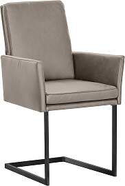 Armlehnstuhl K+W KOMFORT & WOHNEN, grau (stahl 