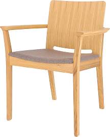 Armlehnstuhl Kelley aus Eichenholz, massiv geölt, 