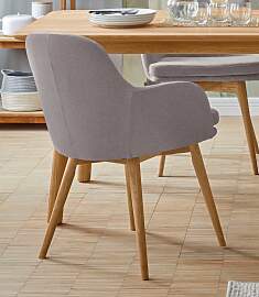 Armlehnstuhl OTTO HOME "Livry", silber