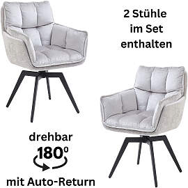 Armlehnstuhl STOLKOM "Alani", schwarz