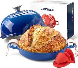 Armorbear Gusseisen Topf Brot Backen, 4,7L Bräter 