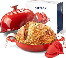 Armorbear Gusseisen Topf Brot Backen, 4,7L Bräter 