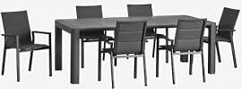 Arnadine-set Mit Rechteckigem Tisch (180 X 100 Cm) 