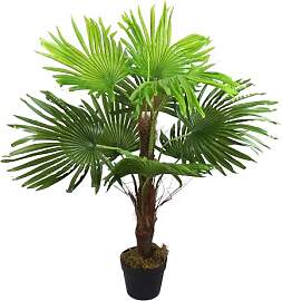 Arnusa Künstliche Fächerpalme 90 cm mit 9