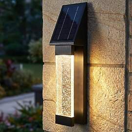 Arnusa Solar Außenwandleuchte Edelstahl mit