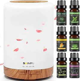 Aroma Diffuser, 300ML Luftbefeuchter mit 6 * 10ml
