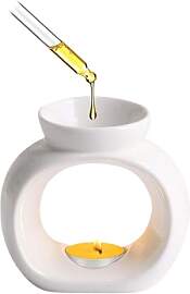 Aromalampe Teelichthalter Weiß, Aromalampen,