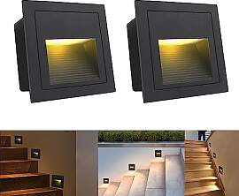Arotelicht 2er Set 3W LED Wandeinbauleuchte LED