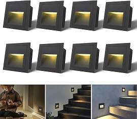 Arotelicht 8er 3W LED Treppenbeleuchtung