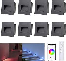 Arotelicht 8er LED Treppenbeleuchtung 230V