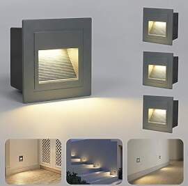 Arotelicht LED Treppenleuchte 4er 3W Treppenlicht