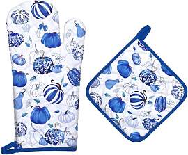Arquiel Ofenhandschuh und Topflappen Herbst Blauer 