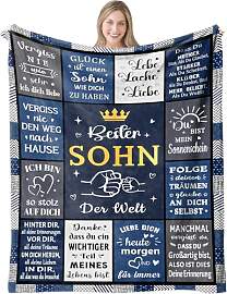 ARRITS Kuscheldecke Geschenk für Sohn von Mama