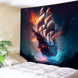 Arsey Geist Piratenschiff Wandteppich Meer