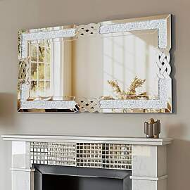 Artloge Wandspiegel Kristall Spiegel 120×60cm: