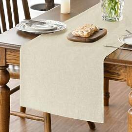 Artoid Mode Beige Herbst Tischläufer, Abwaschbar