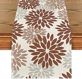 Artoid Mode Blumen Braun Dahlien Herbst