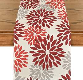 Artoid Mode Blumen Rot Dahlien Herbst