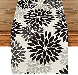 Artoid Mode Blumen Schwarz Dahlien Blumen