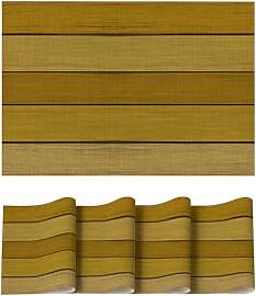 Artoid Mode Gelb Holz Alt Sommer PVC Platzsets 4er 