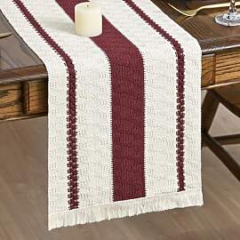 Artoid Mode Landhausstil Makramee Quasten Rot