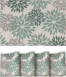 Artoid Mode Wasser Grün Dahlien Sommer PVC