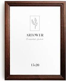 Artower® Bilderrahmen Vintage Braun Holz Rahmen