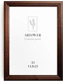 Artower® Bilderrahmen Vintage Braun Holz Rahmen