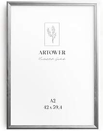Artower® Bilderrahmen Vintage Silber Holz Rahmen