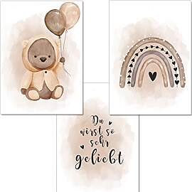 artpin® Bilder Kinderzimmer - A4 Poster