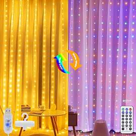 Artrastar LED Vorhang Lichterkette USB 3x3M 300