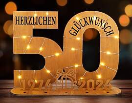 ARTREE Geldgeschenk 50. Geburtstag für Frau & 