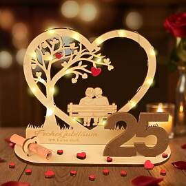 ARTREE Geldgeschenk Hochzeit, 25 Holz