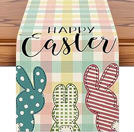 Artscope Happy Easter Ostern Tischläufer Farbige