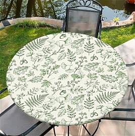 artslion Runde tischdecke Outdoor wetterfest mit