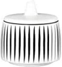 ASA muga Zuckerstreuer Stripes 13 cm, Weiß