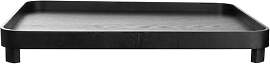 ASA Selection Wood schwarz Tablett auf Fuß 45,5 x 