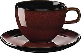 ASA Tischgedeck Tasse mit Untertasse rot