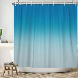 ASDCXZ Blau Duschvorhang 180x200 cm, Modern