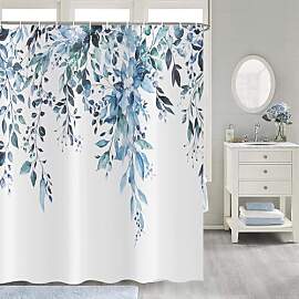 ASDCXZ Blau Eukalyptus Duschvorhang 180x200 cm,