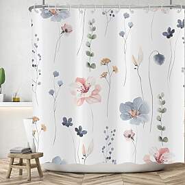 ASDCXZ Blumen Duschvorhang 180x180 cm, Frühling
